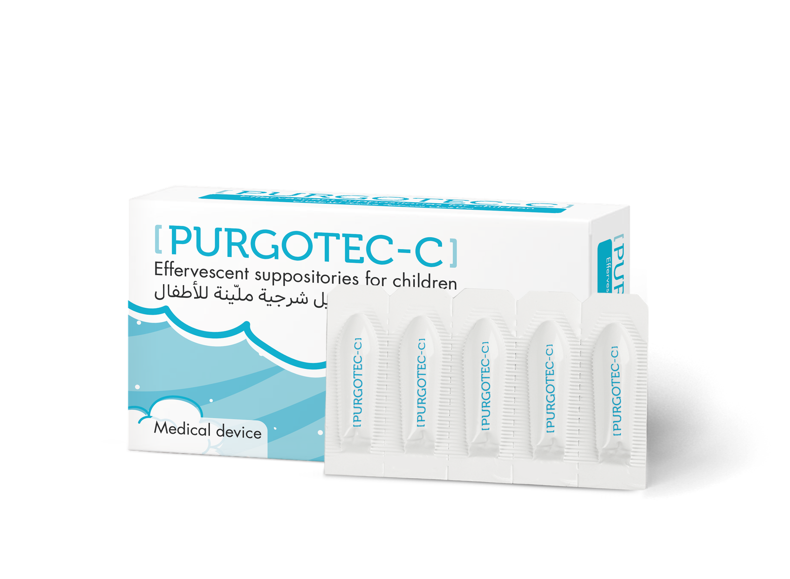 PURGOTEC C effervescent Suppositories 2.5 g ( children  formula)